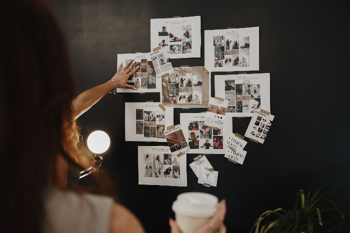 Moodboard de plannification d'un photoshoot
